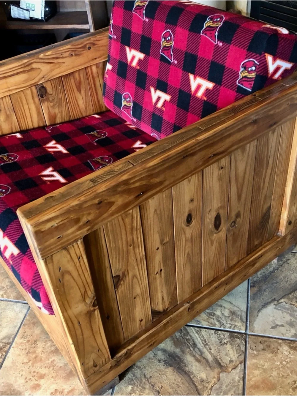 Virginia Tech Fans - THIS END UP Classic Machine Washable Slipcover - ONE LEFT!